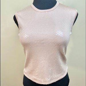 Women’s Vintage Parallel Sequins Tank Top